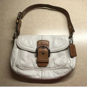 Coach Leather SoHo Handbag w/ Magnetic Buckle